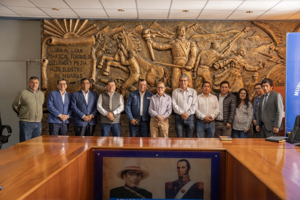 PRESIDENTE DEL DIRECTORIO DEL GRUPO DISTRILUZ LIDERA AGENDA ESTRATÉGICA EN ÁNCASH JUNTO A AUTORIDADES DE HUARAZ E INDEPENDENCIA