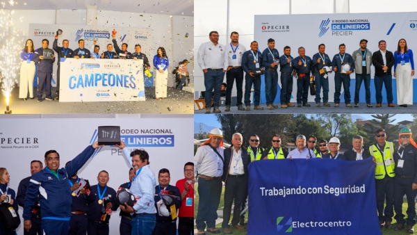 HIDRANDINA OBTIENE EL PRIMER LUGAR Y ELECTROCENTRO EL SEGUNDO LUGAR EN EL II RODEO NACIONAL DE LINIEROS PECIER